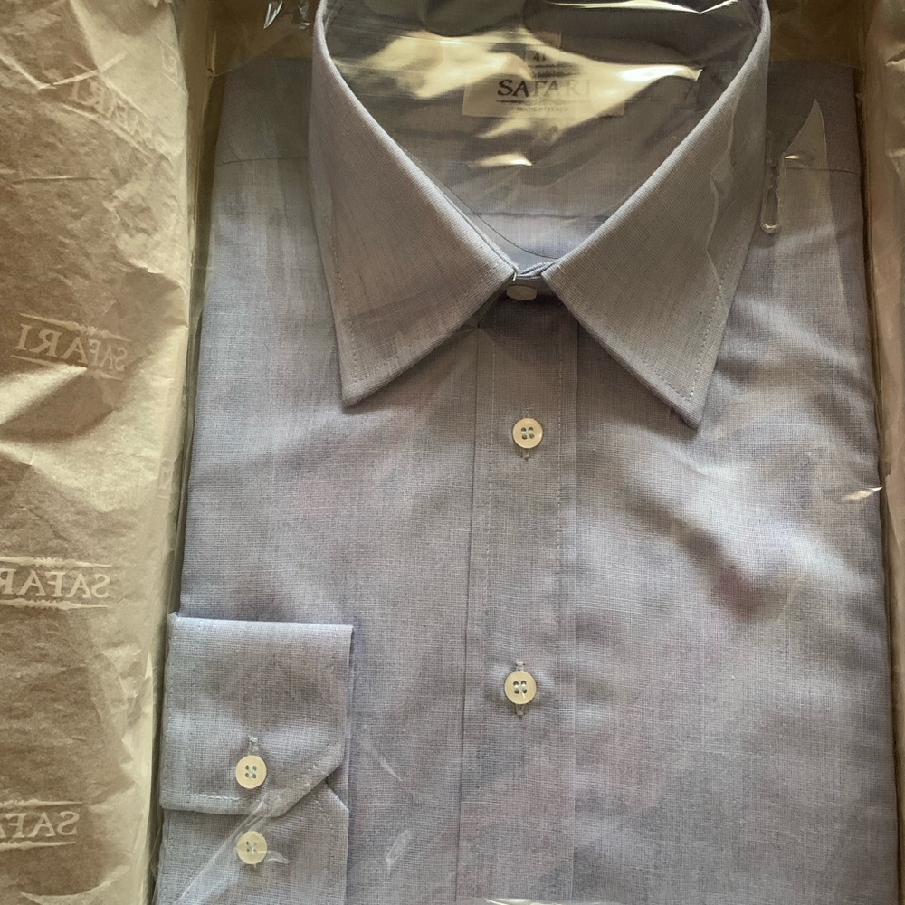 Men’s dress shirt, size 16/41 (L), 100% cotton, new